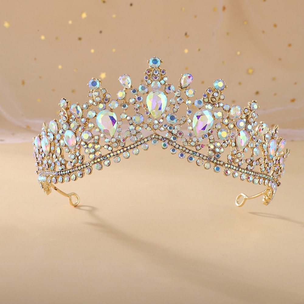 Vintage Gold Aurora Crystal Tiara